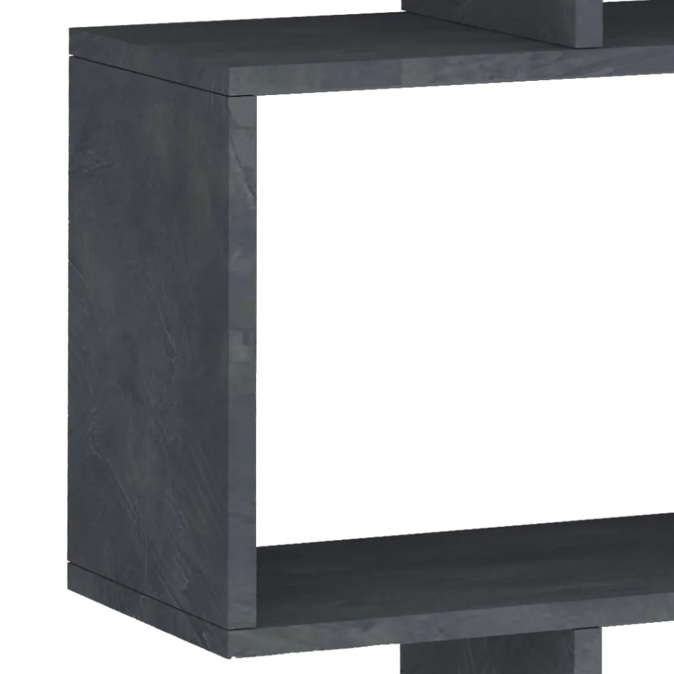 Libreria a Parete Design Verticale Salotto in Legno 3 Finiture - Minetta Viadurini