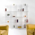 Libreria autoportante/a muro design moderno Pam trasparente 