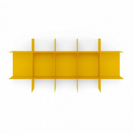 Libreria Componibile a Parete Design Modulare in Metallo Vari Colori - Roger Viadurini