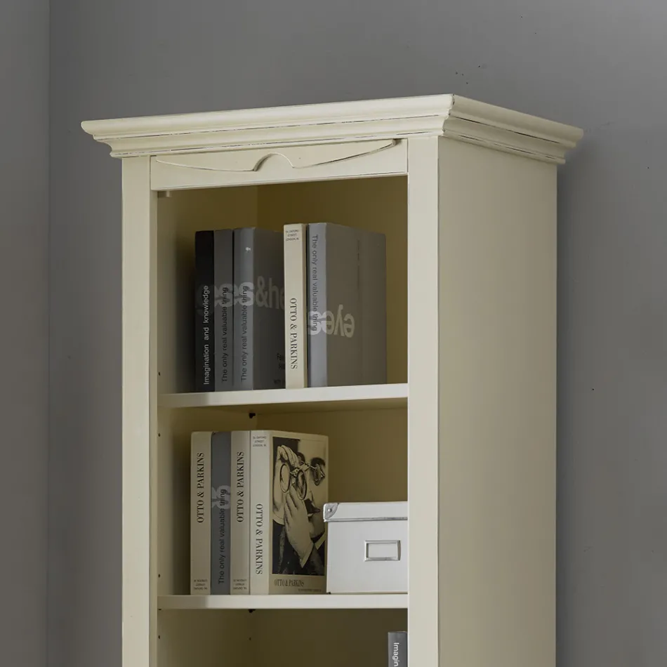 Libreria con 4 Vani e 1 Anta Realizzata in Legno Made in Italy - Lofn Viadurini