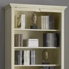 Libreria con 4 Vani e 2 Ante Realizzata in Legno Made in Italy - Eastre Viadurini