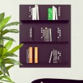 Libreria da parete design moderno Skyline 90x110 Mabele, design italiano