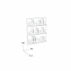 Libreria da Appendere Skyline 90x110 Mabele Viadurini