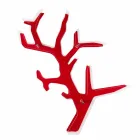 Libreria da parete rossa design moderno Carol, made in Italy Viadurini