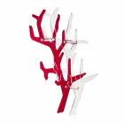 Libreria da parete rossa design moderno Carol, made in Italy Viadurini