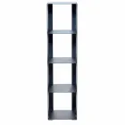 Libreria da Terra Moderna Ferro Nero, Rosso, Bianco o Grigio Made in Italy – Pls Viadurini