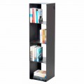 Libreria a Terra Moderna in Ferro Nero,Rosso,Bianco,Grigio Made in Italy – Cauro