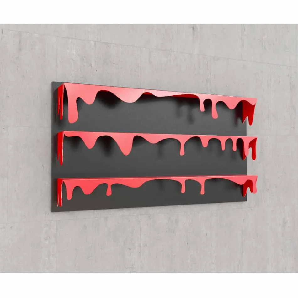 Libreria Design Kolata 130x70 (3 Ripiani) Mabele Viadurini