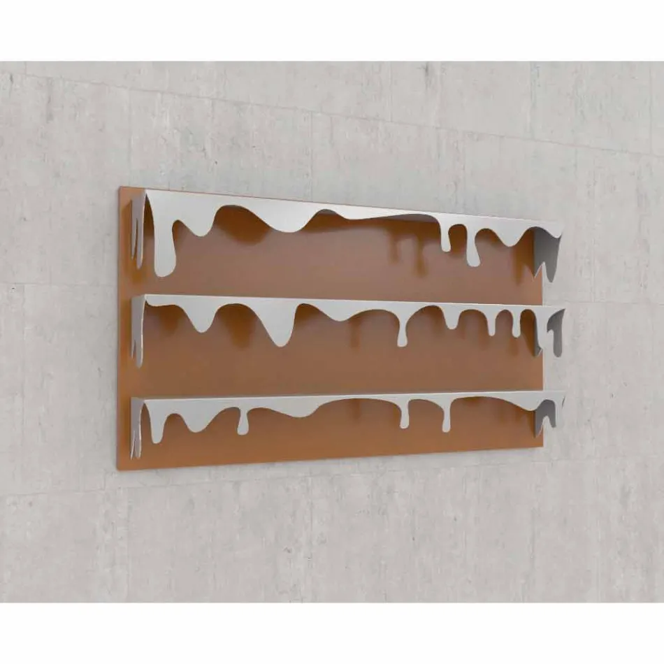 Libreria Design Kolata 130x70 (3 Ripiani) Mabele Viadurini