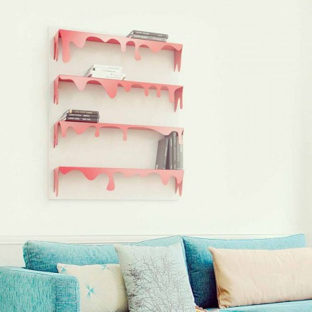 Libreria Design Kolata 90x110 (4 Ripiani) Mabele Viadurini