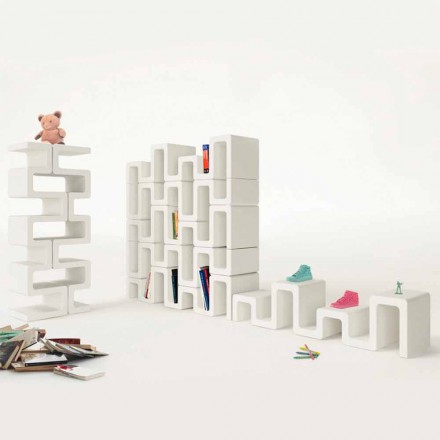 Libreria Design Moderno Sisma Made in Italy Viadurini