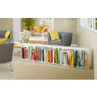 Libreria di Moderno Design da Parete in Metallo Bianco Made in Italy – Bolivia Viadurini