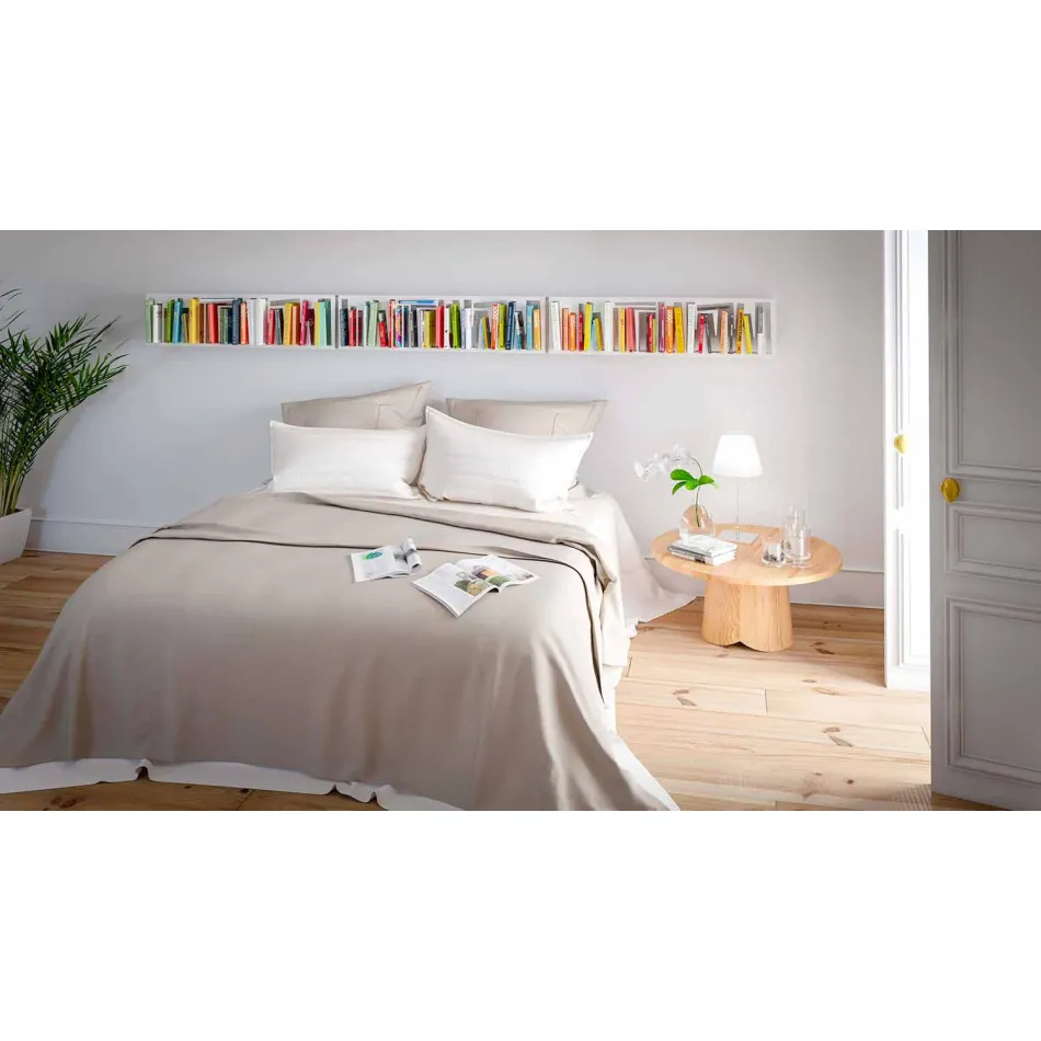 Libreria di Moderno Design da Parete in Metallo Bianco Made in Italy – Bolivia Viadurini