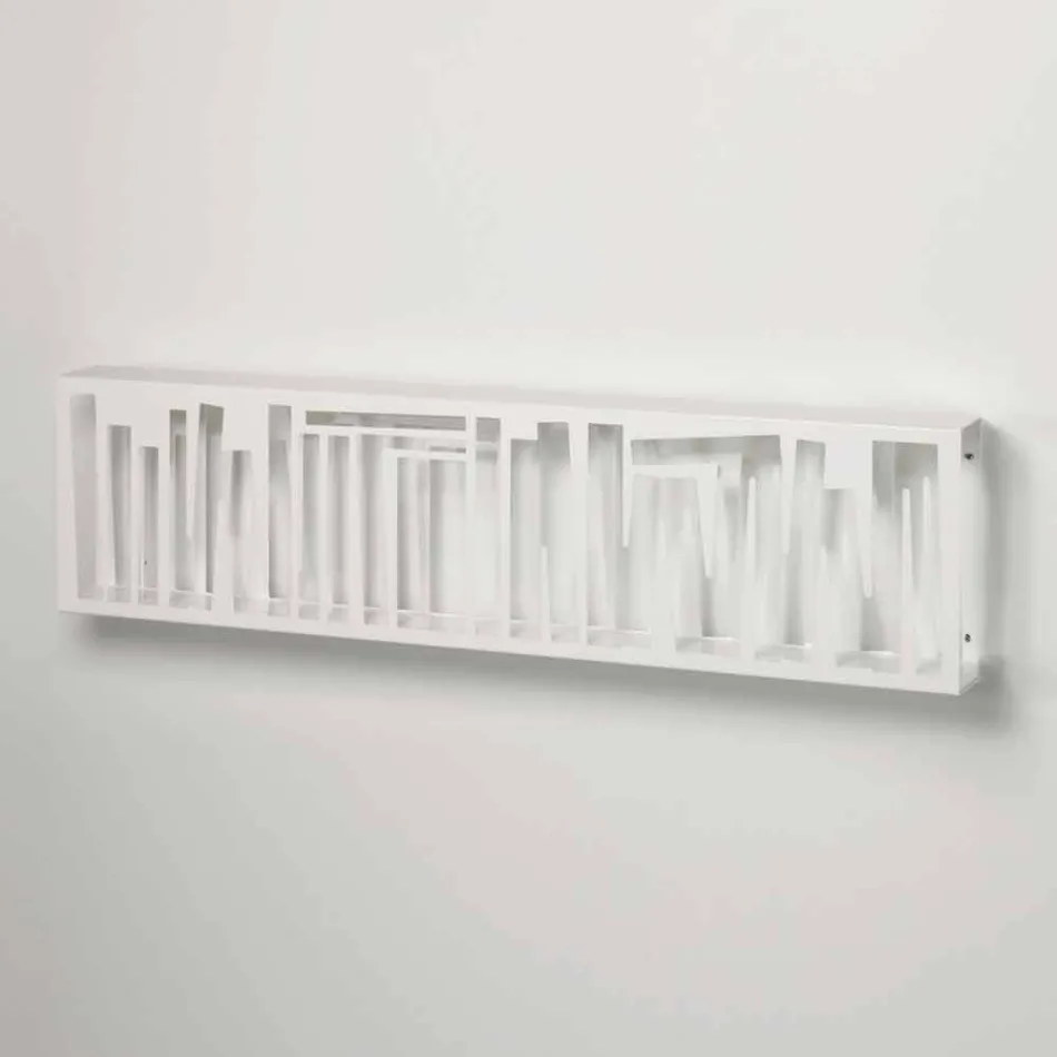 Libreria di Moderno Design da Parete in Metallo Bianco Made in Italy – Bolivia Viadurini