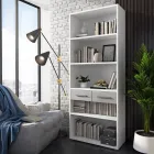 Libreria in Legno Rivestito Melaminico in Diverse Misure - Stagno Viadurini