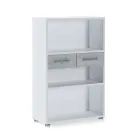 Libreria in Legno Rivestito Melaminico in Diverse Misure - Stagno Viadurini