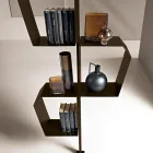 Libreria in Metallo Verniciato con Piedino Regolabile Made in Italy - Fernanda Viadurini