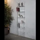 Libreria Soggiorno in Cristallo Acrilico Trasparente 2 Misure - Parotta Viadurini