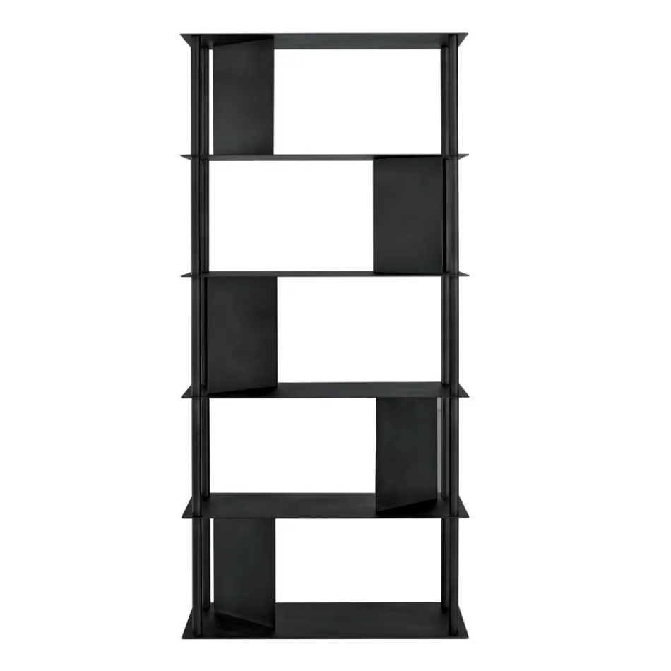 Libreria Verticale Realizzata in Metallo Verniciato Made in Italy - Filiberta Viadurini