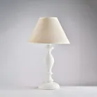 Lume in Legno con Paralume  Made in Italy per Arredare L’interno - Toscana Viadurini
