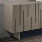 Madia con 2 Ante con Apertura Push Pull in MDF Made in Italy - Fabrizia Viadurini