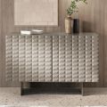 Madia con 2 Ante in MDF Rivestito in PVC Laccato Made in Italy - Dorotea