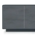 Madia con Ante in Laminato HPL Effetto Pietra Made in Italy - Fiorenza Viadurini