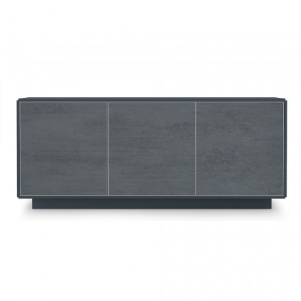 Madia con Ante in Laminato HPL Effetto Pietra Made in Italy - Fiorenza Viadurini