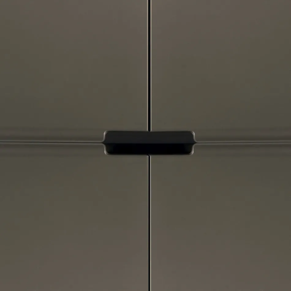 Madia con Struttura in Mdf e Basamento con Piede Centrale Made in Italy Viadurini