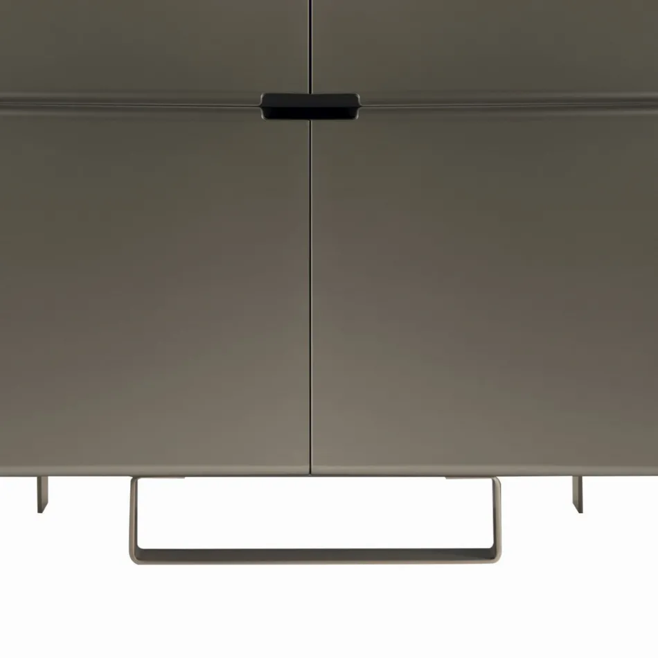 Madia con Struttura in Mdf e Basamento con Piede Centrale Made in Italy Viadurini