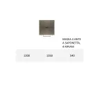 Madia con Struttura in Mdf e Basamento con Piede Centrale Made in Italy Viadurini