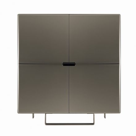 Madia con Struttura in Mdf e Basamento con Piede Centrale Made in Italy Viadurini
