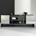 Madia da Ingresso di Design a 2 Ante in Vetro Fumè Made in Italy – Scocca