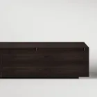 Madia da Salotto in Legno con Struttura in Vetro Made in Italy - Azuki Viadurini