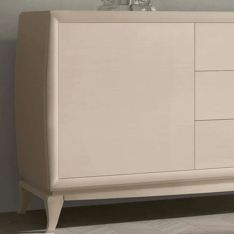 Madia da Soggiorno con 2 Ante e 3 Cassetti Made in Italy - Talinea Viadurini