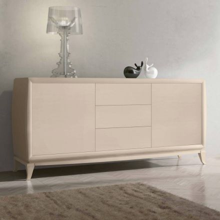 Madia da Soggiorno con 2 Ante e 3 Cassetti Made in Italy - Talinea Viadurini