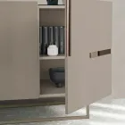 Madia da Soggiorno con 3 Ante in MDF Laccato Made in Italy - Elena Viadurini
