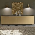 Madia da Soggiorno con 4 Ante in Diverse Finiture Made in Italy - Heidi