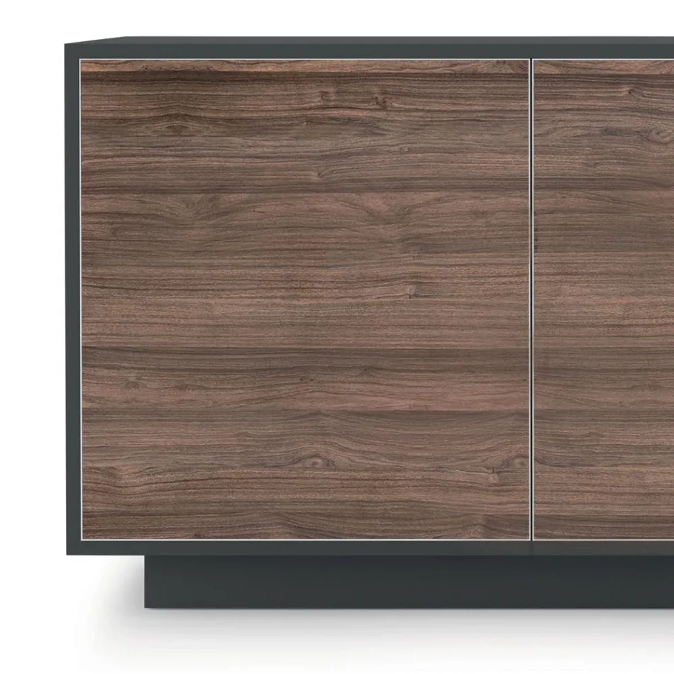 Madia da Soggiorno in Legno Opaco e Laminato HPL Made in Italy - Fiorenza Viadurini
