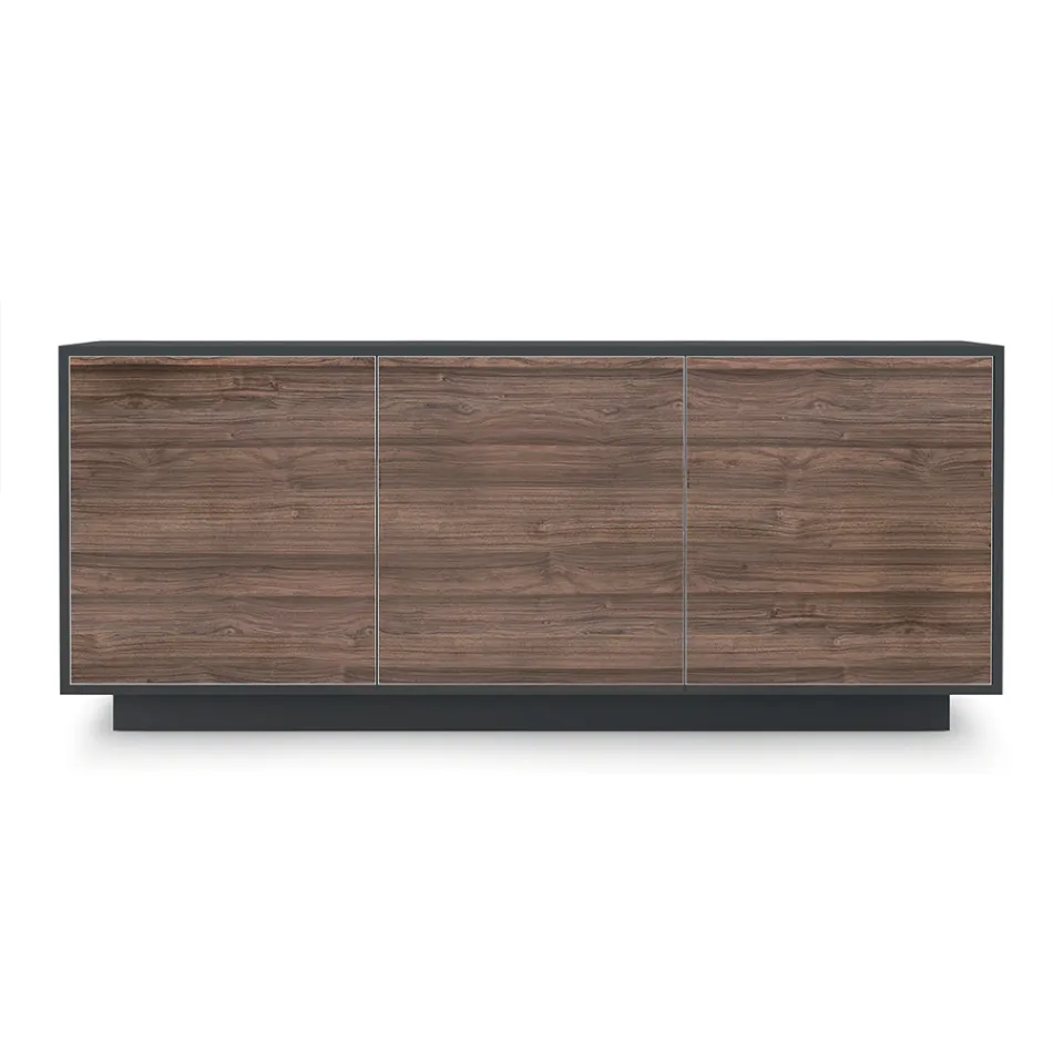 Madia da Soggiorno in Legno Opaco e Laminato HPL Made in Italy - Fiorenza Viadurini