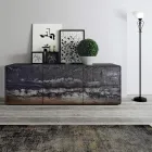 Madia da Zona Living con 3 Ante in Diverse Finiture Made in Italy - Ole Viadurini