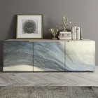 Madia da Zona Living con 3 Ante in Diverse Finiture Made in Italy - Ole Viadurini