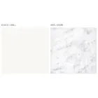 Madia da Zona Living con 3 Ante in Finitura Marmo Carrara Made in Italy - Finn Viadurini