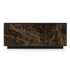 Madia in Legno Laccato con 2 o 3 Ante in Ceramica Made in Italy - Fiorenza Viadurini