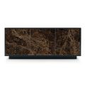 Madia in Legno Laccato con 2 o 3 Ante in Ceramica Made in Italy - Fiorenza