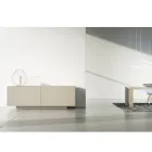 Madia in Mdf con Base a Zoccolo e Anta Decorata Made in Italy - Deodara Viadurini