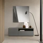 Madia in Nobilitato da Terra dal Design Lineare Made in Italy - Miral Viadurini