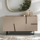 Madia in Nobilitato e Mdf con Inserti in Laminato Made in Italy - Gordita Viadurini