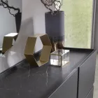 Madia in Nobilitato e Mdf con Inserti in Laminato Made in Italy - Gordita Viadurini