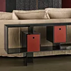 Madia in Vetro con Tre Cassetti dal Design Elegante Made in Italy - Senera Viadurini